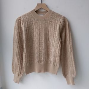 Demylee x J. Crew Wool Tan Sweater Women's XS